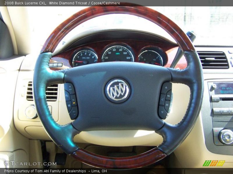 White Diamond Tricoat / Cocoa/Cashmere 2008 Buick Lucerne CXL