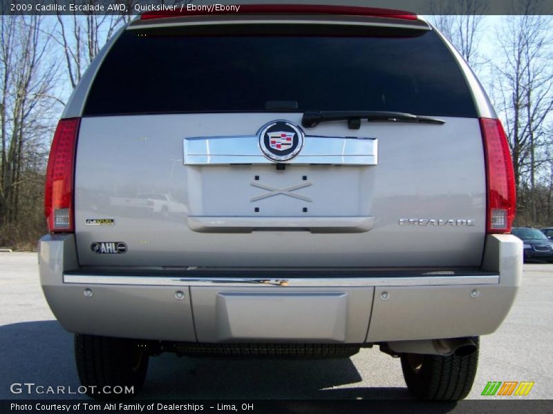 Quicksilver / Ebony/Ebony 2009 Cadillac Escalade AWD