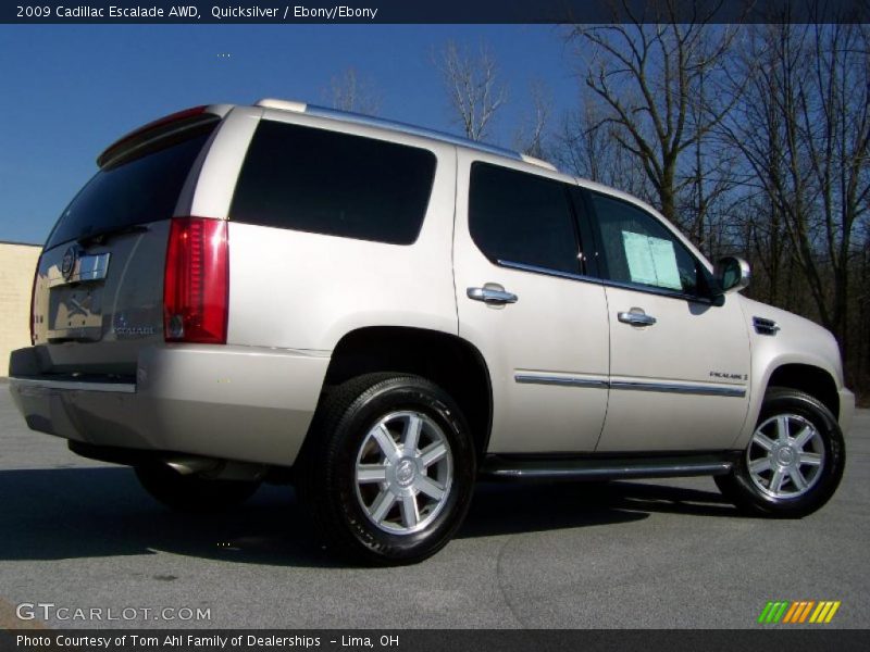 Quicksilver / Ebony/Ebony 2009 Cadillac Escalade AWD