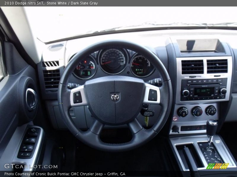 Stone White / Dark Slate Gray 2010 Dodge Nitro SXT
