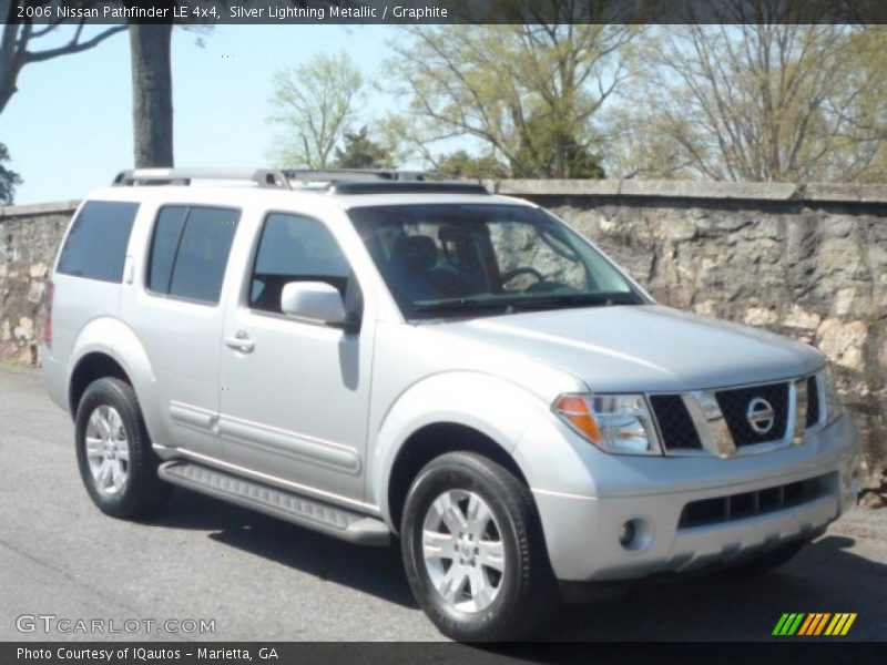 Silver Lightning Metallic / Graphite 2006 Nissan Pathfinder LE 4x4