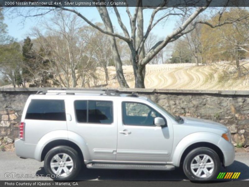Silver Lightning Metallic / Graphite 2006 Nissan Pathfinder LE 4x4