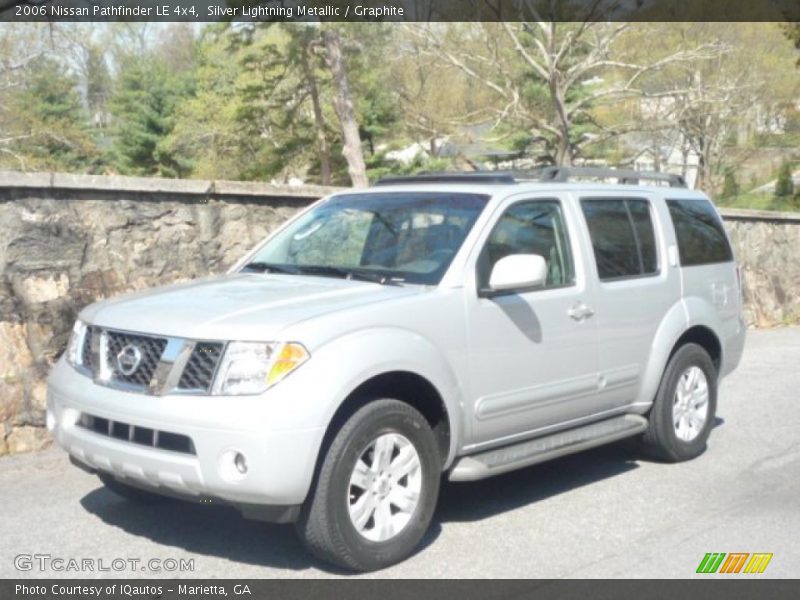 Silver Lightning Metallic / Graphite 2006 Nissan Pathfinder LE 4x4