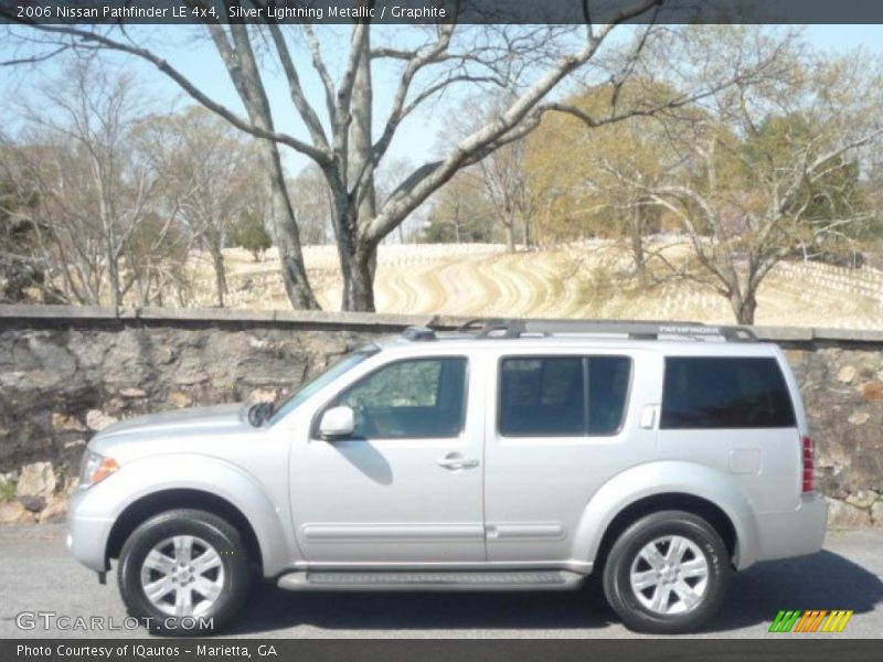 Silver Lightning Metallic / Graphite 2006 Nissan Pathfinder LE 4x4