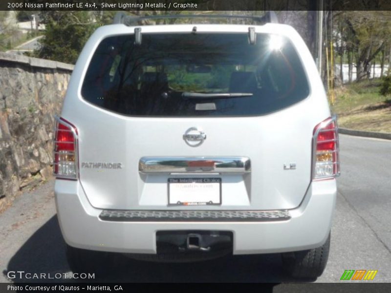 Silver Lightning Metallic / Graphite 2006 Nissan Pathfinder LE 4x4