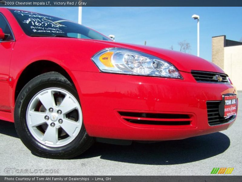 Victory Red / Gray 2009 Chevrolet Impala LT