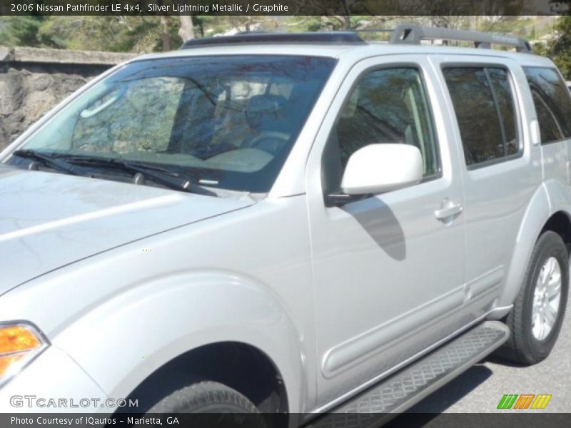 Silver Lightning Metallic / Graphite 2006 Nissan Pathfinder LE 4x4
