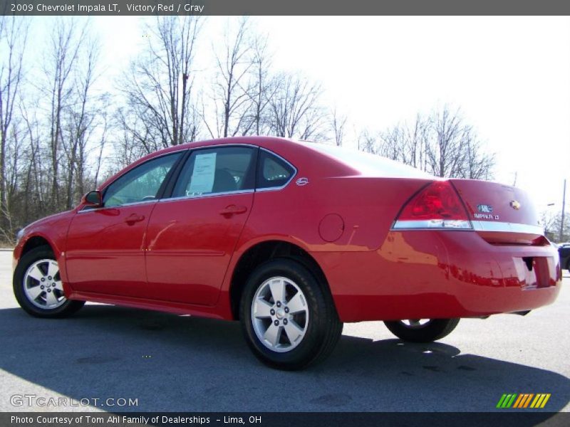 Victory Red / Gray 2009 Chevrolet Impala LT