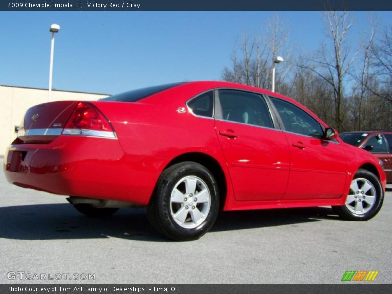 Victory Red / Gray 2009 Chevrolet Impala LT