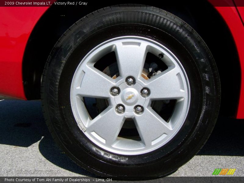 Victory Red / Gray 2009 Chevrolet Impala LT
