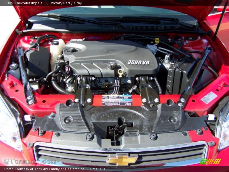 Victory Red / Gray 2009 Chevrolet Impala LT