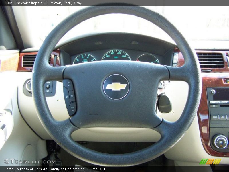 Victory Red / Gray 2009 Chevrolet Impala LT