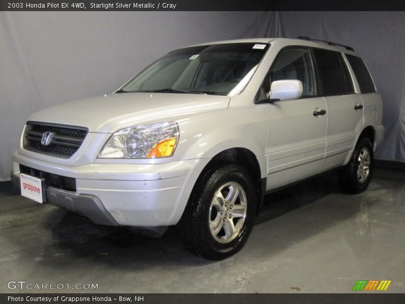 Starlight Silver Metallic / Gray 2003 Honda Pilot EX 4WD