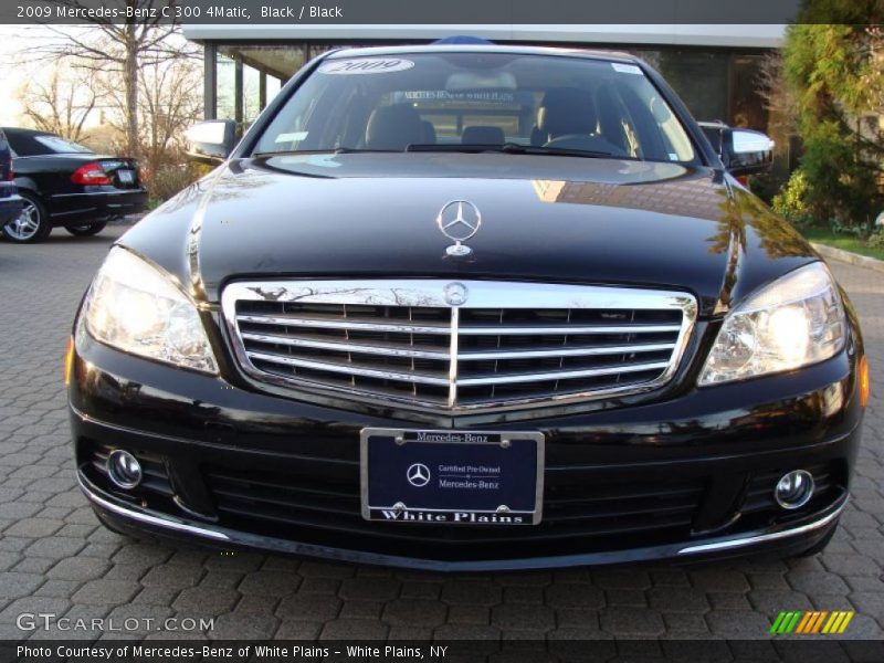Black / Black 2009 Mercedes-Benz C 300 4Matic
