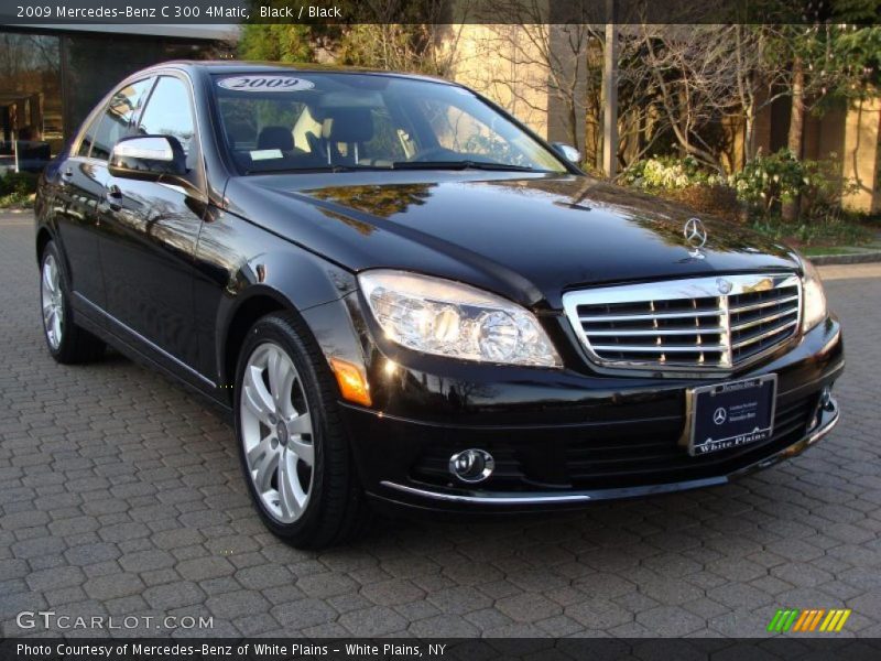Black / Black 2009 Mercedes-Benz C 300 4Matic