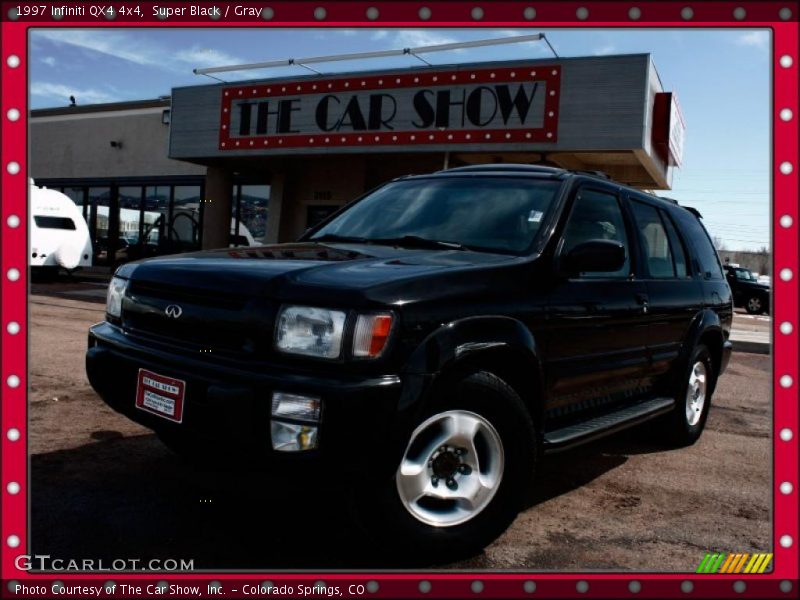 Super Black / Gray 1997 Infiniti QX4 4x4