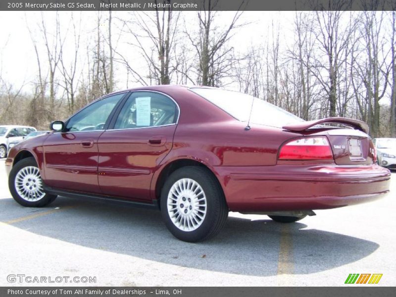 Merlot Metallic / Medium Graphite 2005 Mercury Sable GS Sedan