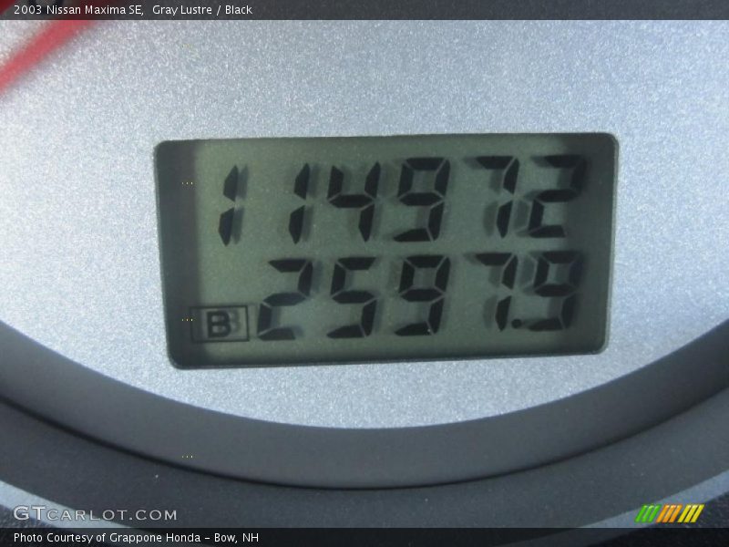 Gray Lustre / Black 2003 Nissan Maxima SE