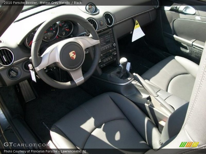 Meteor Grey Metallic / Black 2010 Porsche Boxster