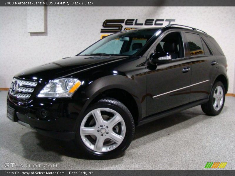 Black / Black 2008 Mercedes-Benz ML 350 4Matic