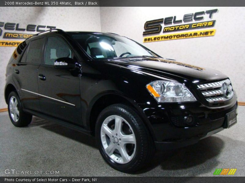 Black / Black 2008 Mercedes-Benz ML 350 4Matic