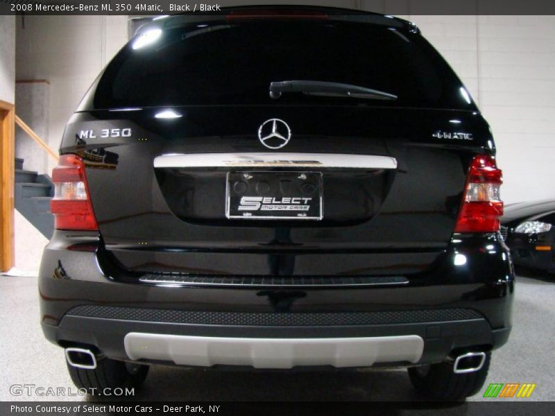 Black / Black 2008 Mercedes-Benz ML 350 4Matic