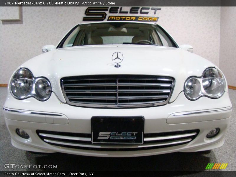 Arctic White / Stone 2007 Mercedes-Benz C 280 4Matic Luxury