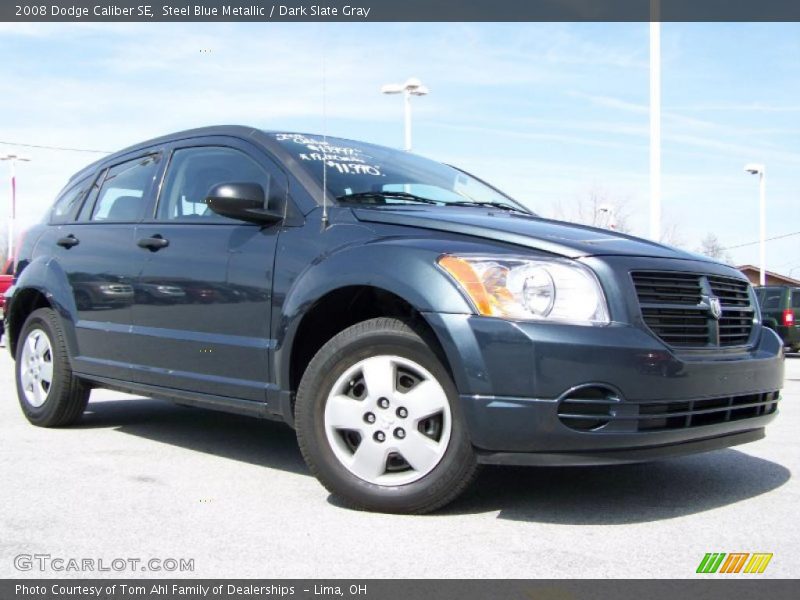 Steel Blue Metallic / Dark Slate Gray 2008 Dodge Caliber SE