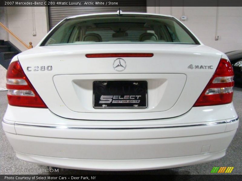 Arctic White / Stone 2007 Mercedes-Benz C 280 4Matic Luxury
