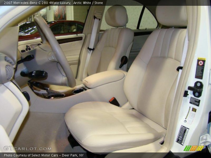 Arctic White / Stone 2007 Mercedes-Benz C 280 4Matic Luxury