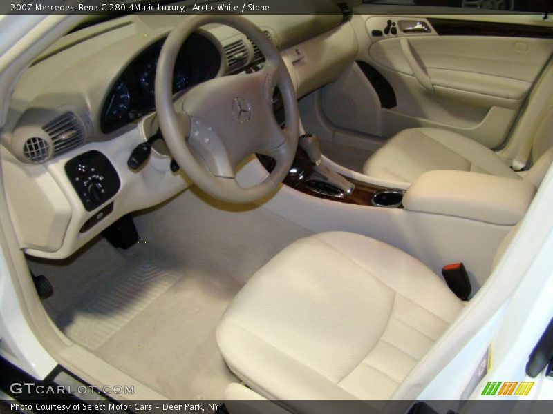 Arctic White / Stone 2007 Mercedes-Benz C 280 4Matic Luxury