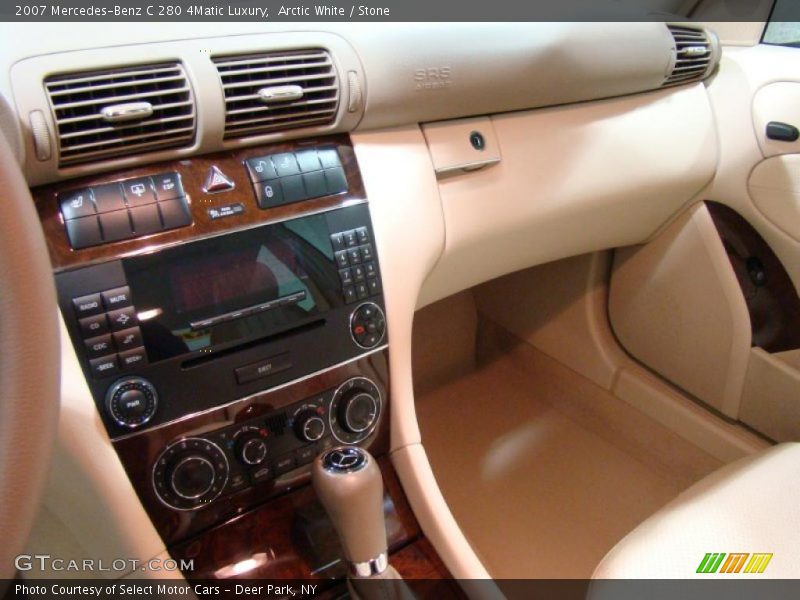 Arctic White / Stone 2007 Mercedes-Benz C 280 4Matic Luxury