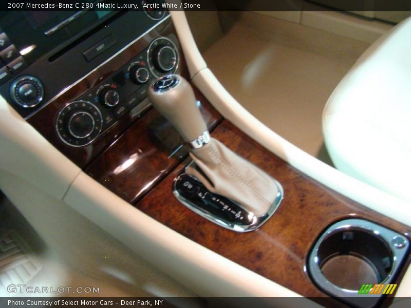 Arctic White / Stone 2007 Mercedes-Benz C 280 4Matic Luxury