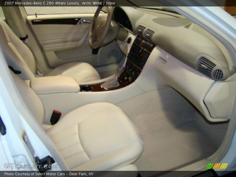Arctic White / Stone 2007 Mercedes-Benz C 280 4Matic Luxury