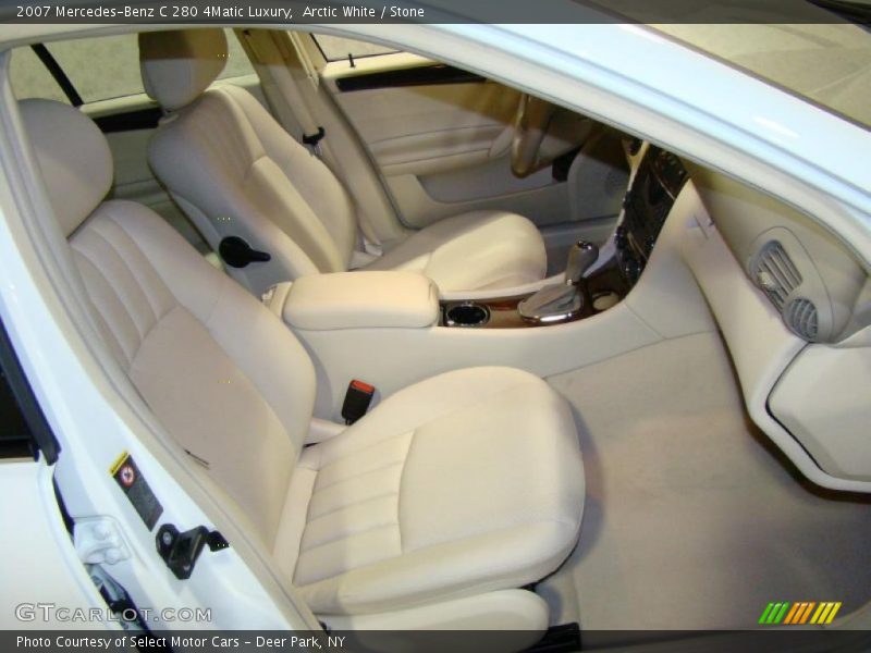 Arctic White / Stone 2007 Mercedes-Benz C 280 4Matic Luxury