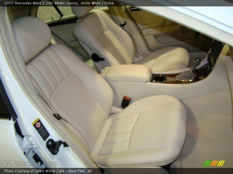 Arctic White / Stone 2007 Mercedes-Benz C 280 4Matic Luxury