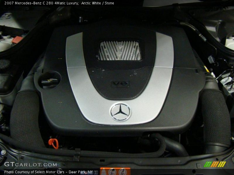 Arctic White / Stone 2007 Mercedes-Benz C 280 4Matic Luxury