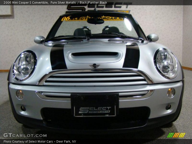 Pure Silver Metallic / Black/Panther Black 2006 Mini Cooper S Convertible