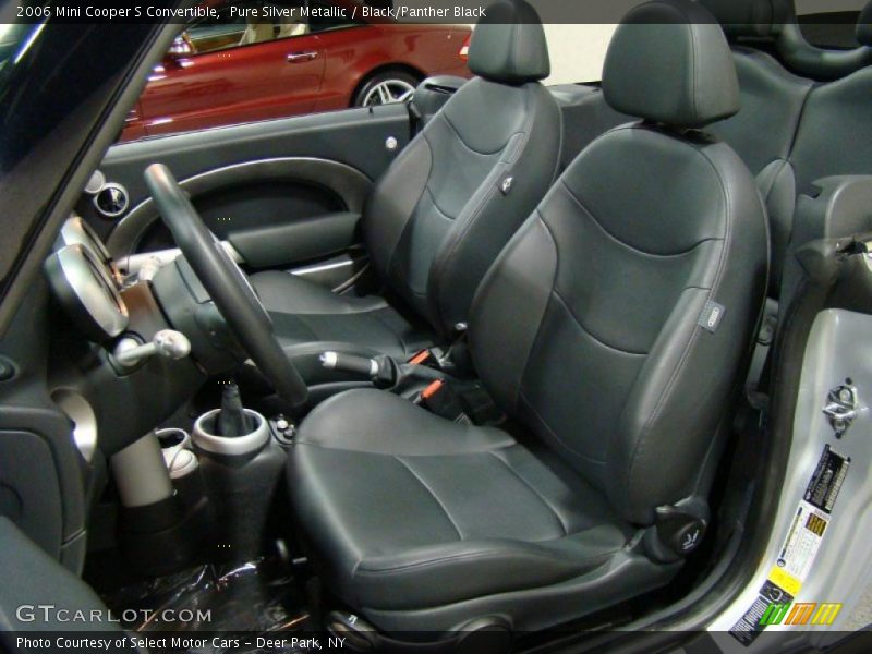 Pure Silver Metallic / Black/Panther Black 2006 Mini Cooper S Convertible