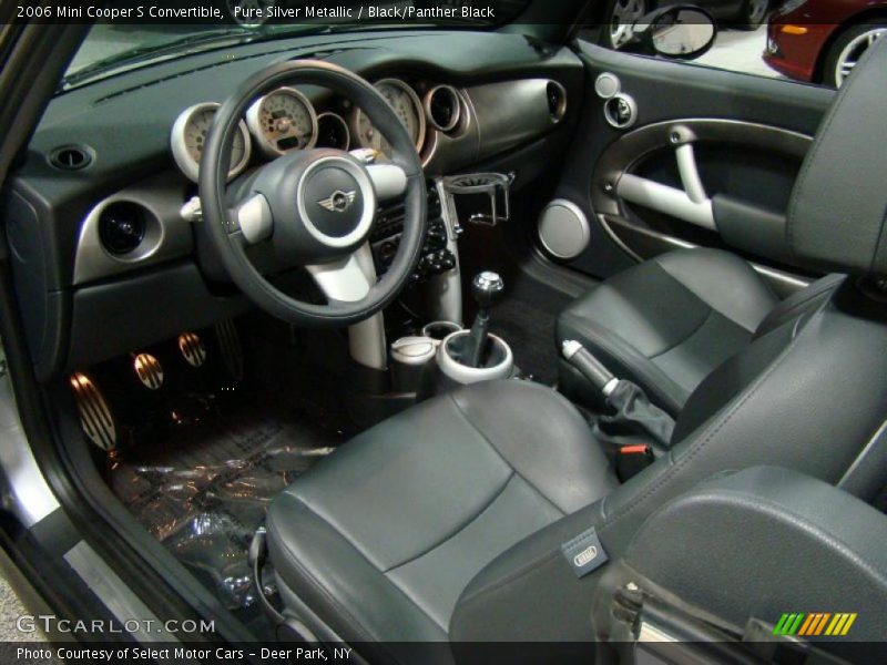 Pure Silver Metallic / Black/Panther Black 2006 Mini Cooper S Convertible