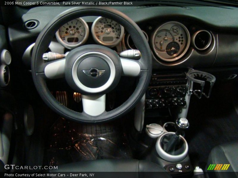 Pure Silver Metallic / Black/Panther Black 2006 Mini Cooper S Convertible