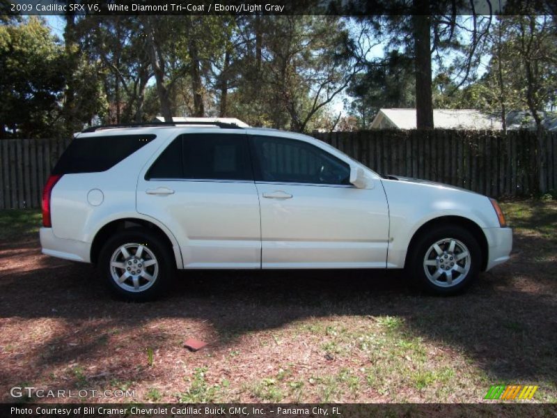 White Diamond Tri-Coat / Ebony/Light Gray 2009 Cadillac SRX V6