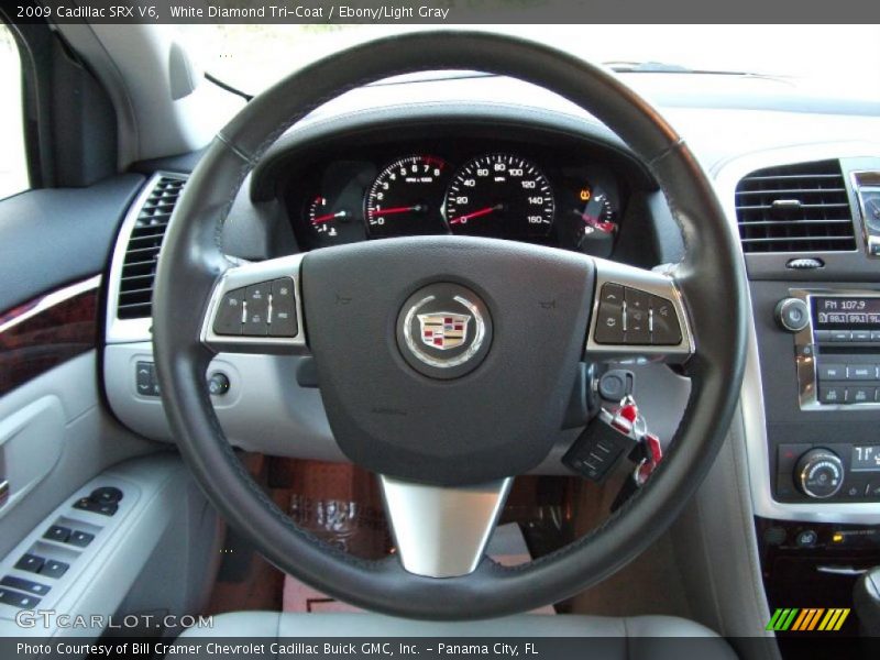 White Diamond Tri-Coat / Ebony/Light Gray 2009 Cadillac SRX V6