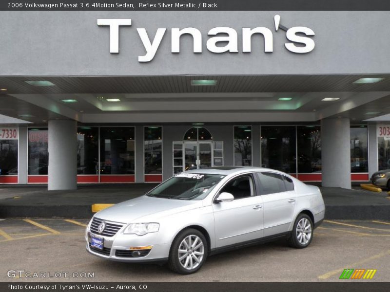 Reflex Silver Metallic / Black 2006 Volkswagen Passat 3.6 4Motion Sedan
