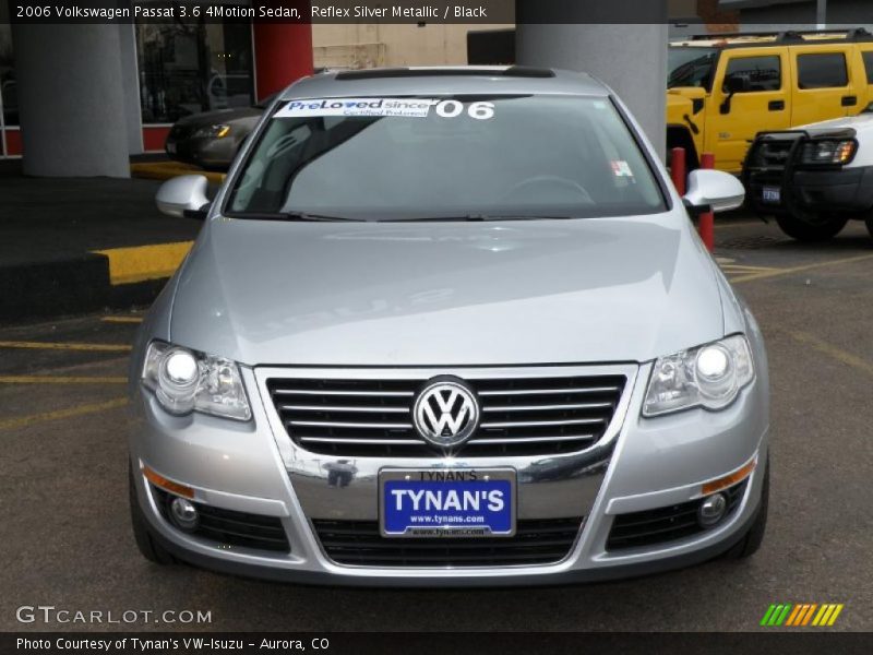 Reflex Silver Metallic / Black 2006 Volkswagen Passat 3.6 4Motion Sedan