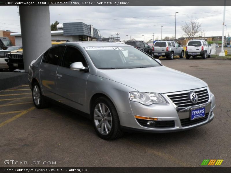 Reflex Silver Metallic / Black 2006 Volkswagen Passat 3.6 4Motion Sedan