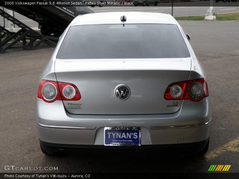 Reflex Silver Metallic / Black 2006 Volkswagen Passat 3.6 4Motion Sedan