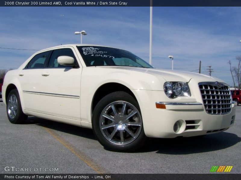 Cool Vanilla White / Dark Slate Gray 2008 Chrysler 300 Limited AWD