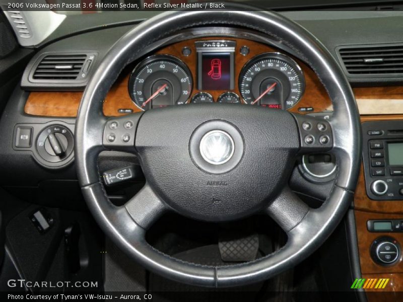 Reflex Silver Metallic / Black 2006 Volkswagen Passat 3.6 4Motion Sedan