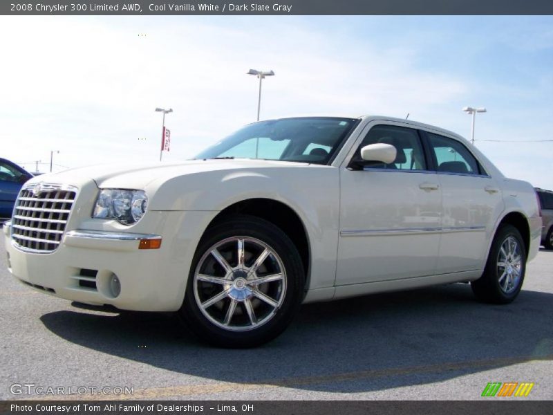 Cool Vanilla White / Dark Slate Gray 2008 Chrysler 300 Limited AWD